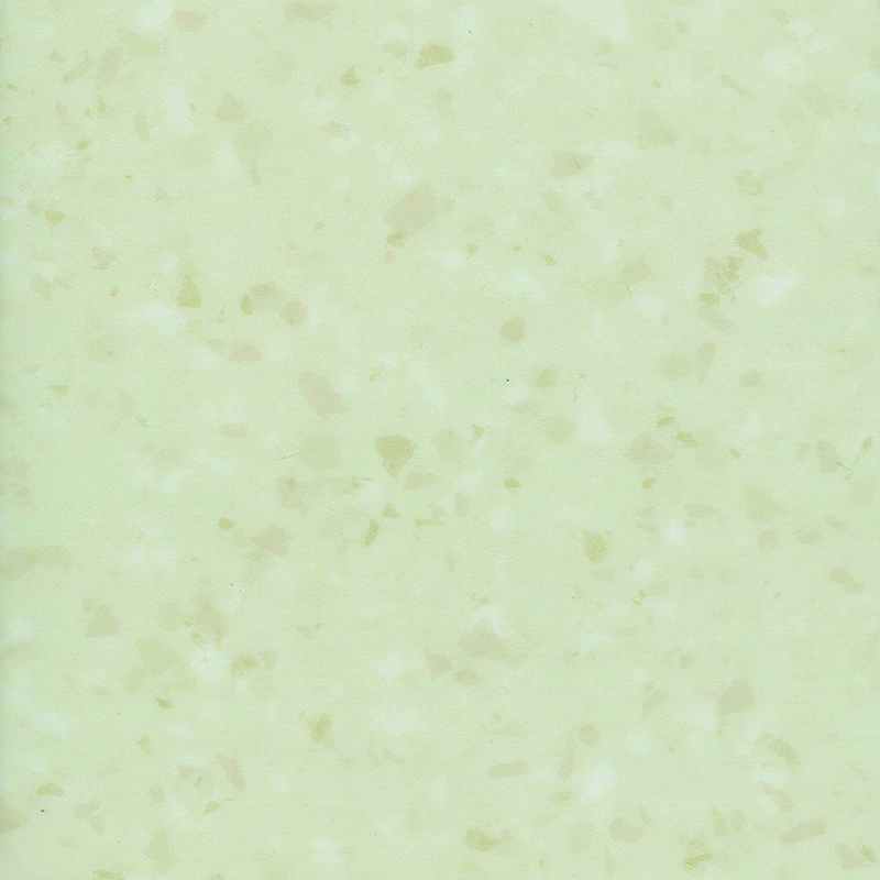 Piso heterogêneo resistente a manchas e absorção sonora